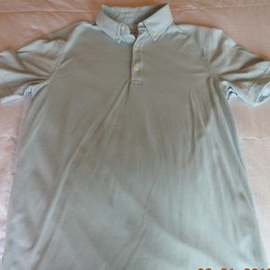 MEN'S LIGHT TURQUOISE BLUE BUTTONED SHIRT